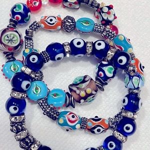 Lucky charms bracelets from Israel, set of 3